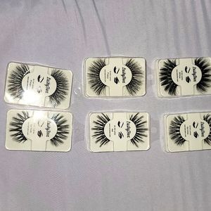 6 pairs of 3D silk Lashybox lashes